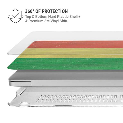 Bolivia Flag Distressed MacBook Pro 13in (2020) Case plus Skin